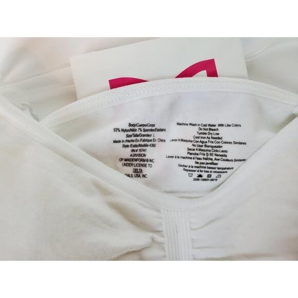 Maidenform Girl White Basic Adjustable Straps Training Bra Size Large - Picture 2 of 4